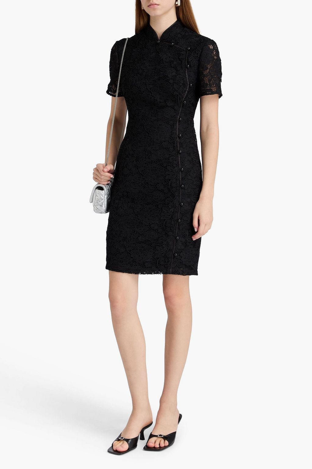 HUISHAN ZHANG Guipure lace mini dress