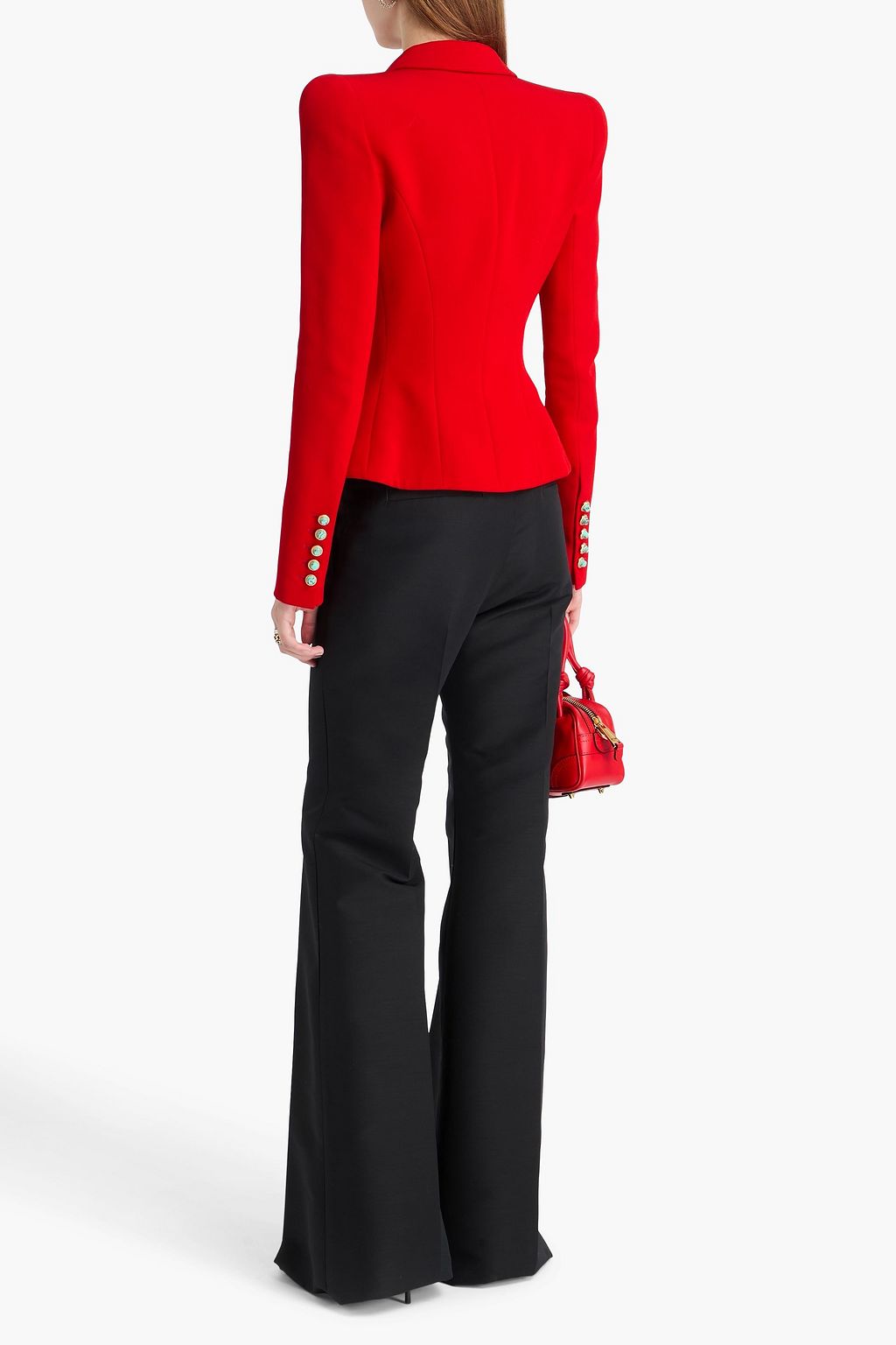 BALMAIN Doppelreihiger Blazer aus Crêpe