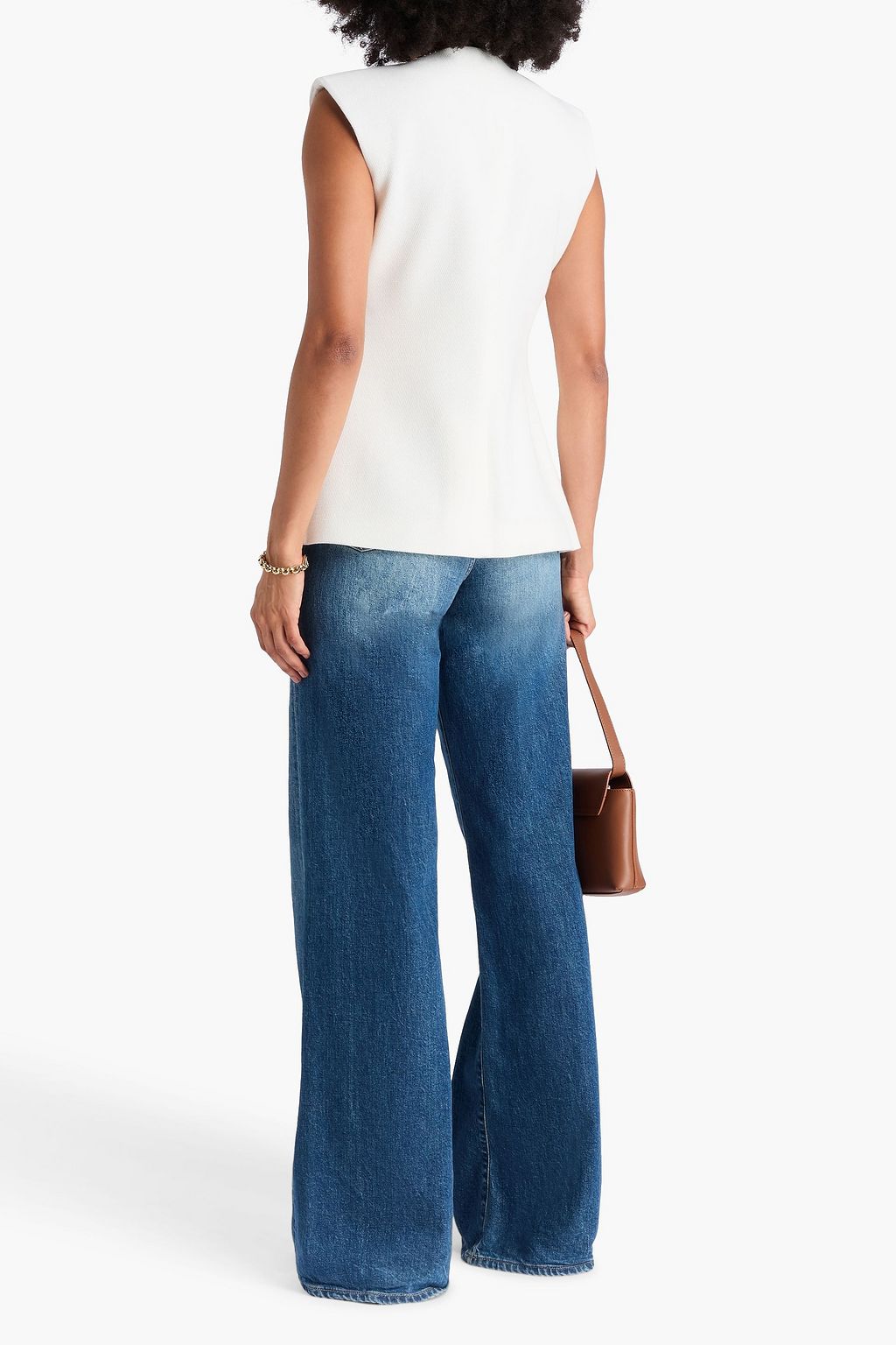 VERONICA BEARD Tamara cotton-blend piqué vest