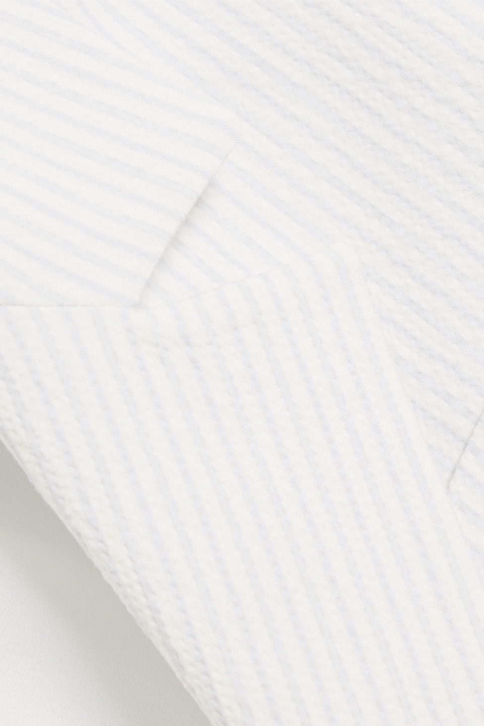 Frame The Seersucker Smart Blazer In White