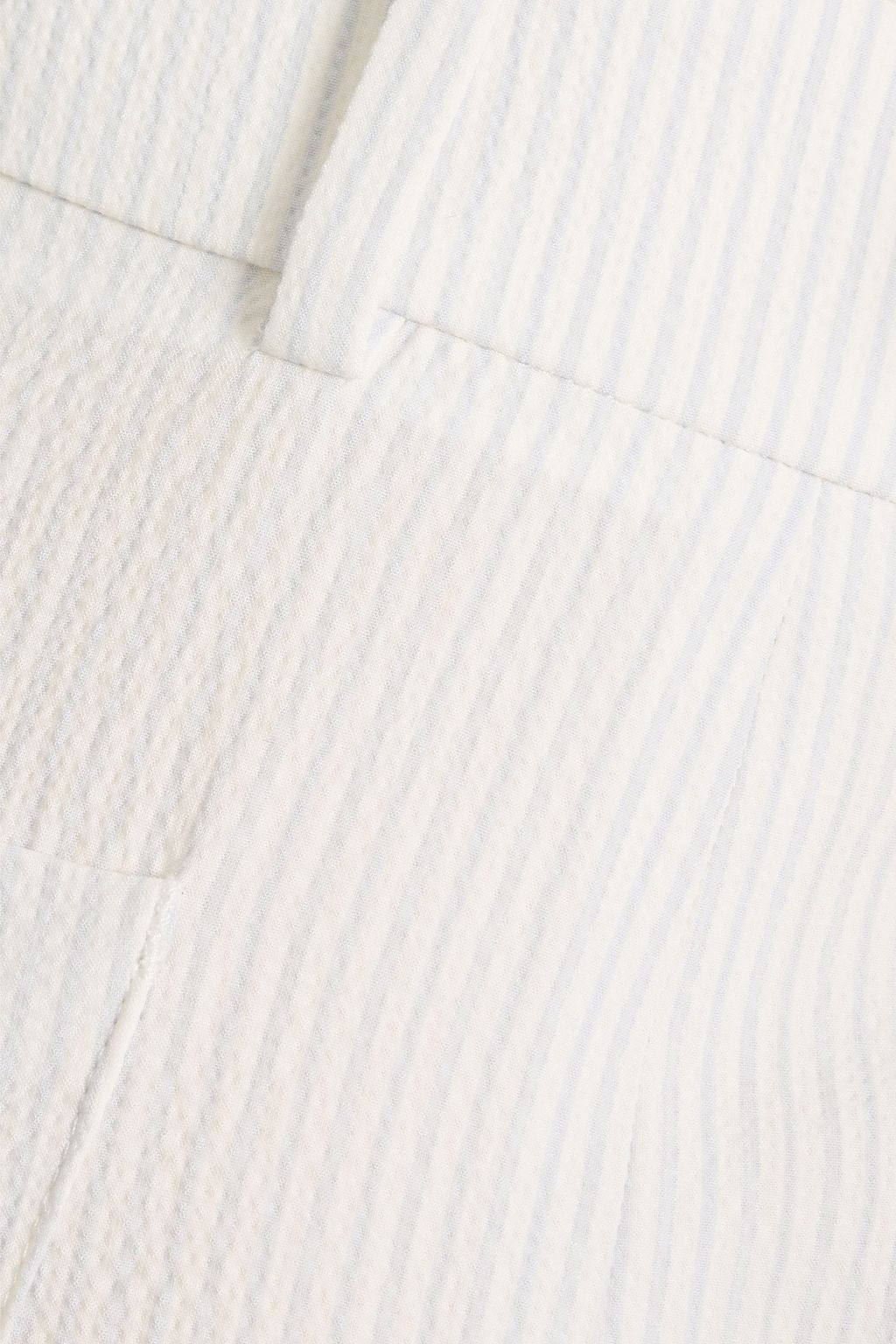 FRAME Le Slim Palazzo striped seersucker wide-leg pants