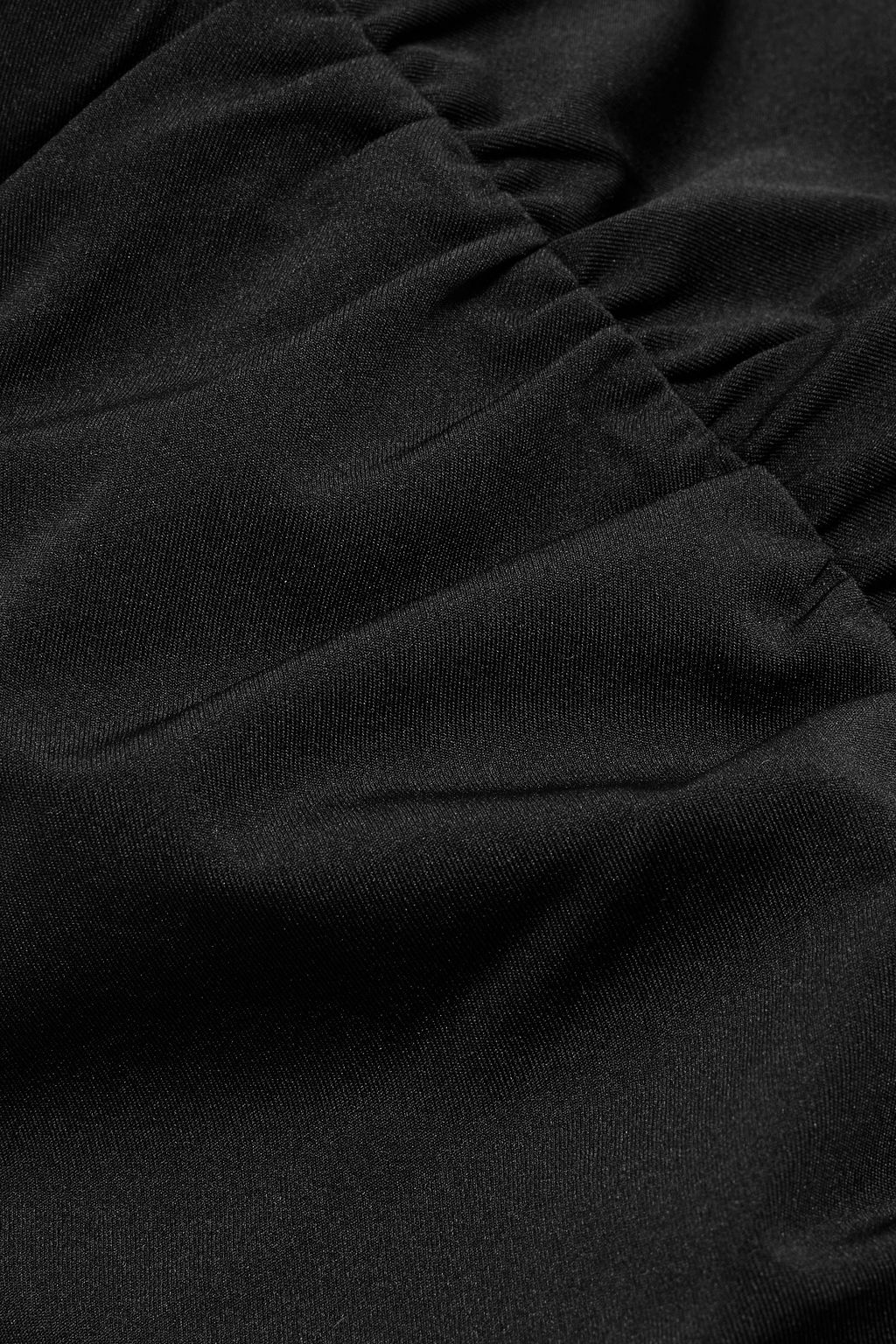 FRAME Ruched stretch-jersey top