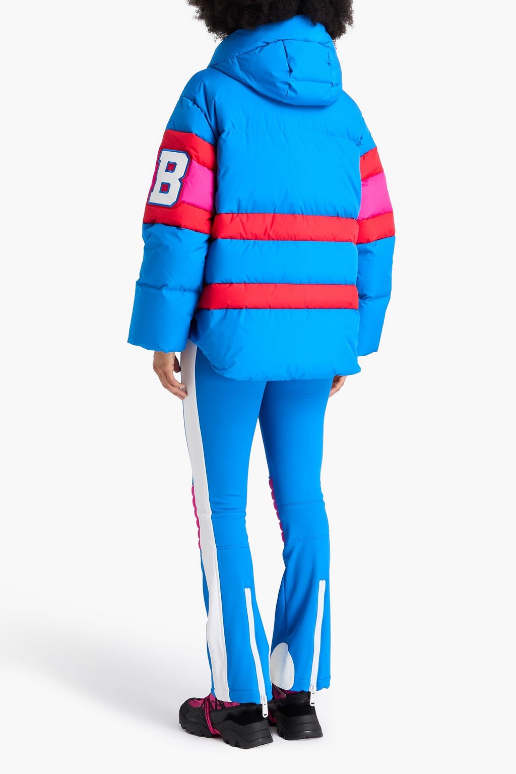 GOLDBERGH League striped quilted down ski jacket