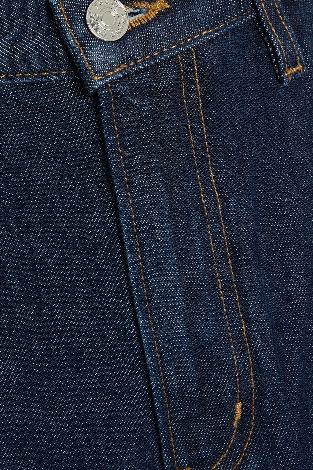 FRAME Boomerang high-rise barrel-leg jeans