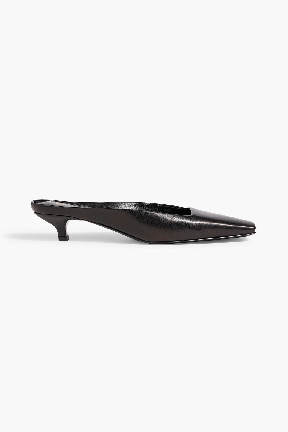 Totême Leather Mules In Black