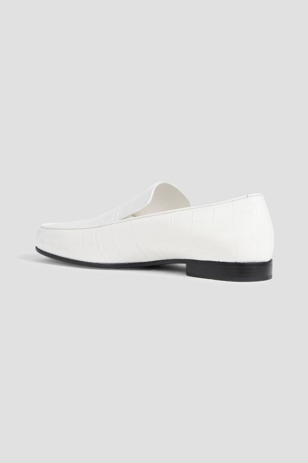 TOTEME Croc-effect leather loafers