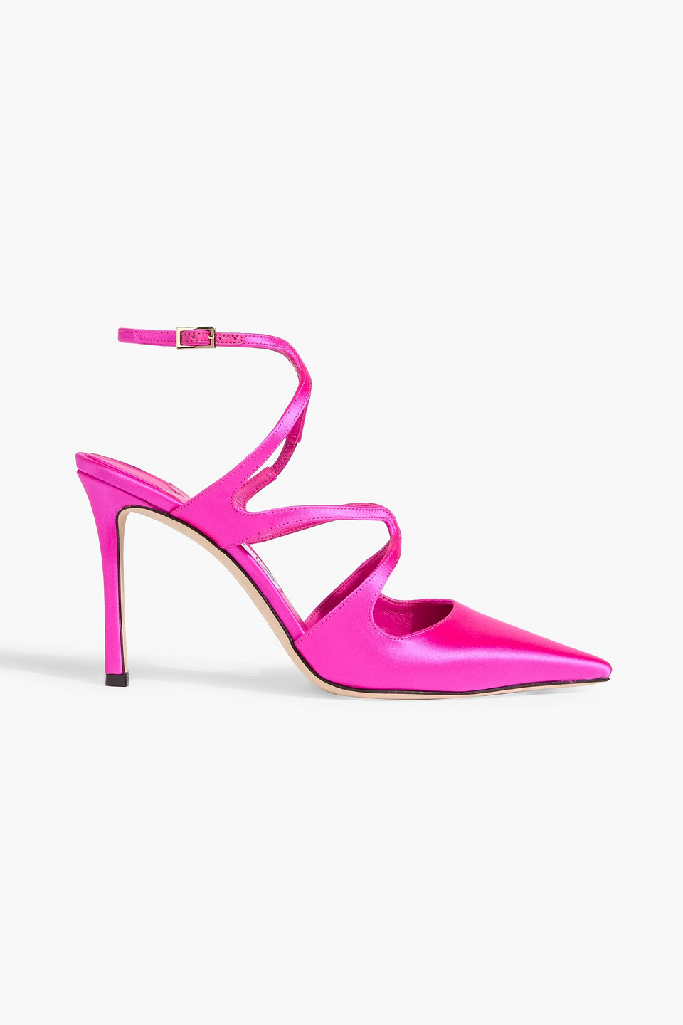 Jimmy Choo Azia 95 Satin Pumps In Pink
