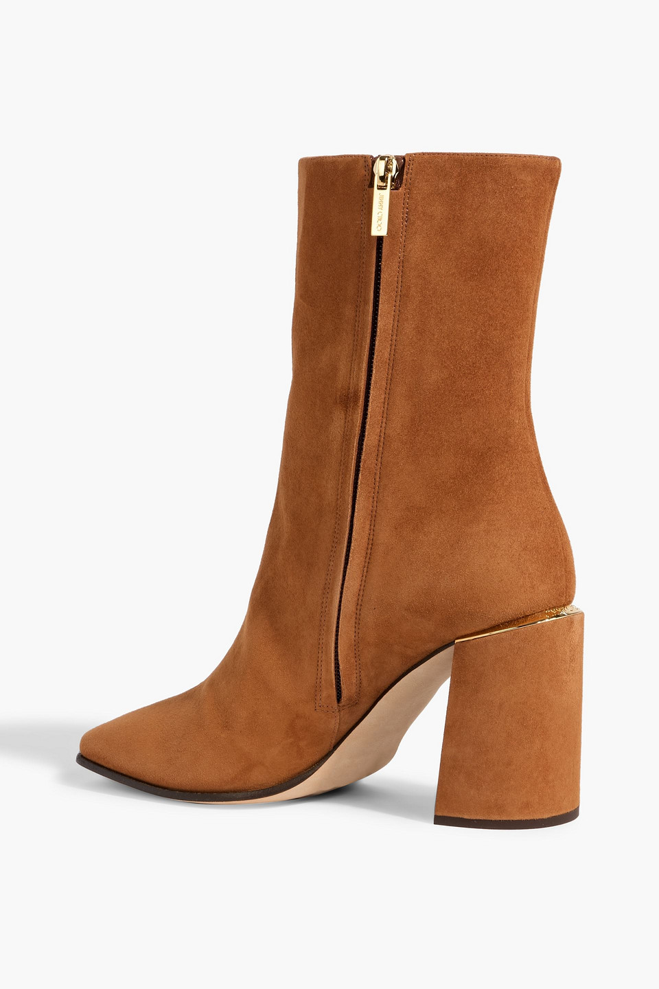 Jimmy Choo Loren 85 Suede Ankle Boots In Brown