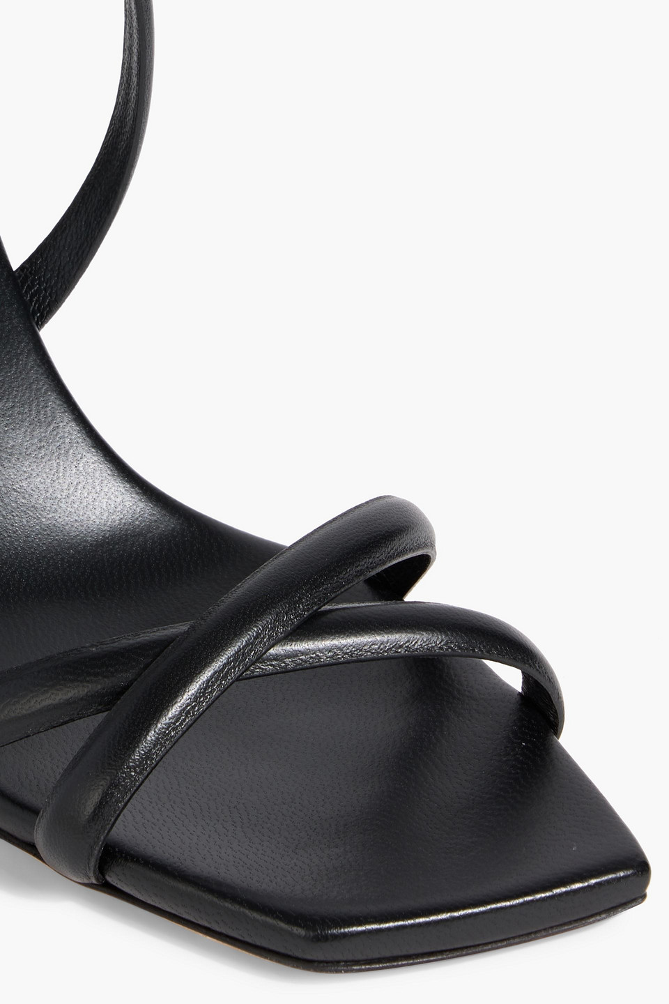 Jimmy Choo Rheea 65 Leather Sandals In Black