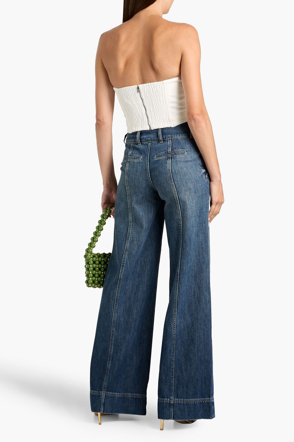 ALICE + OLIVIA Mame high-rise wide-leg jeans