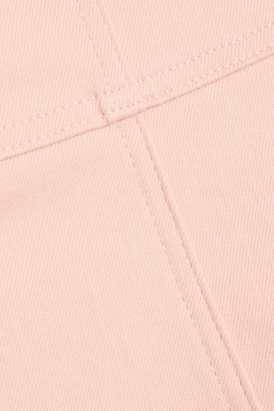 Alice And Olivia Maryann Denim Mini Dress In Neutral