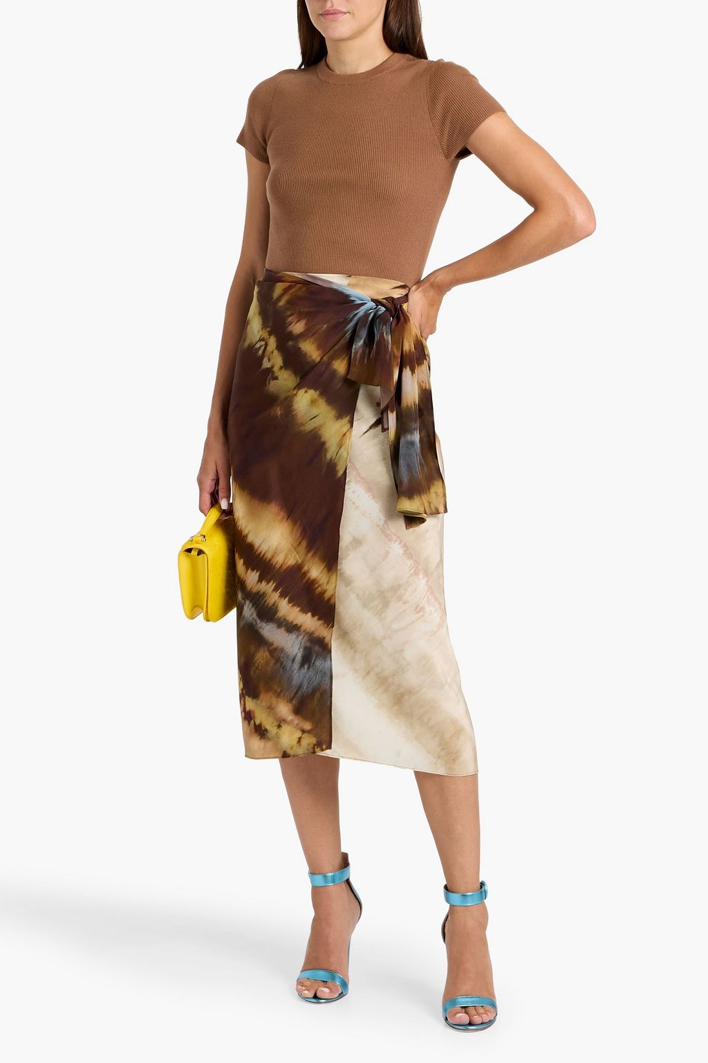 ALICE + OLIVIA Ciara ribbed wool-blend top