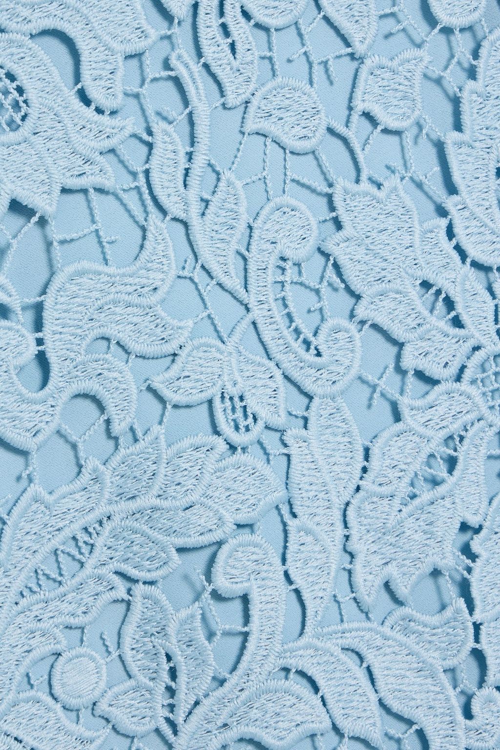 ALICE + OLIVIA Clover open-back guipure lace midi dress