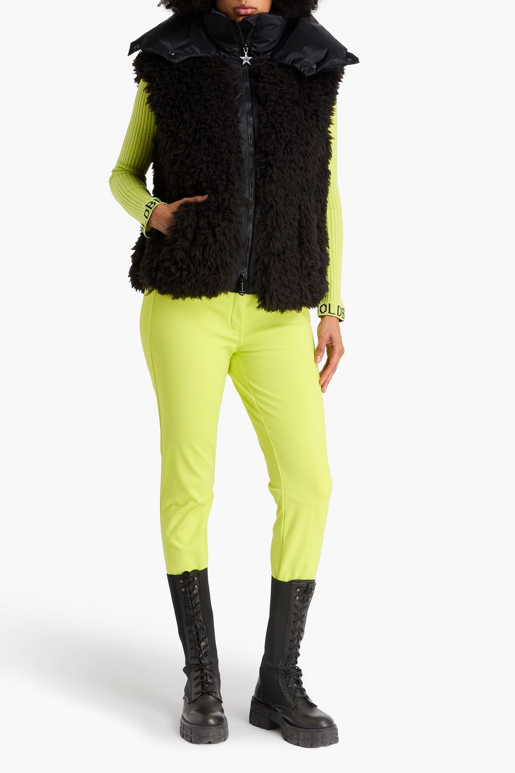 GOLDBERGH Iffy shell and teddy fleece down vest