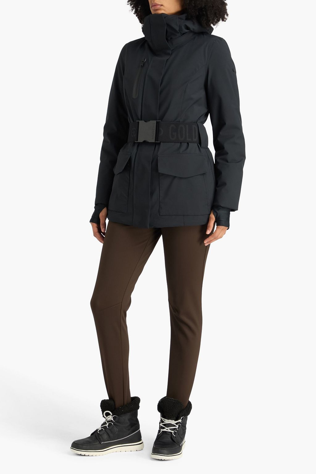 GOLDBERGH Haley belted hooded ski jacket