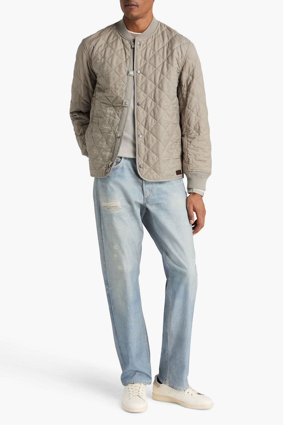  Rag & Bone - Focus Quilted Cotton-blend Twill Jacket - Gray - Xl 