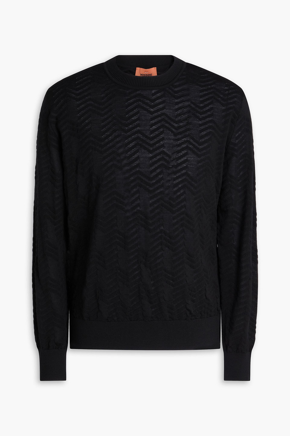 Missoni Wool-blend Sweater In Black