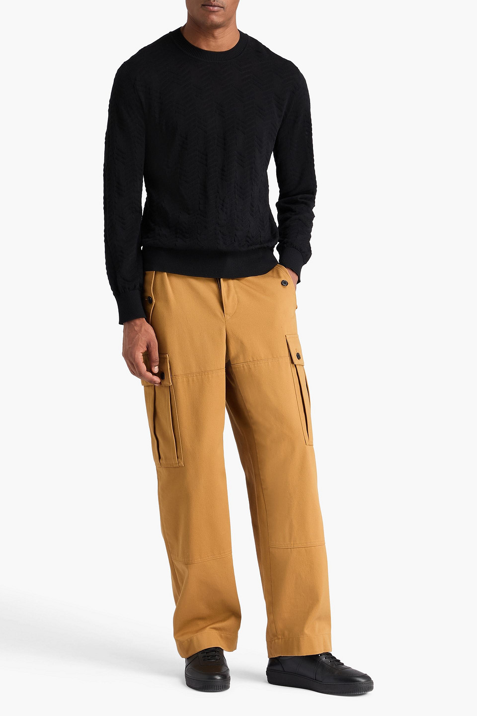 Missoni Wool-blend Sweater In Black