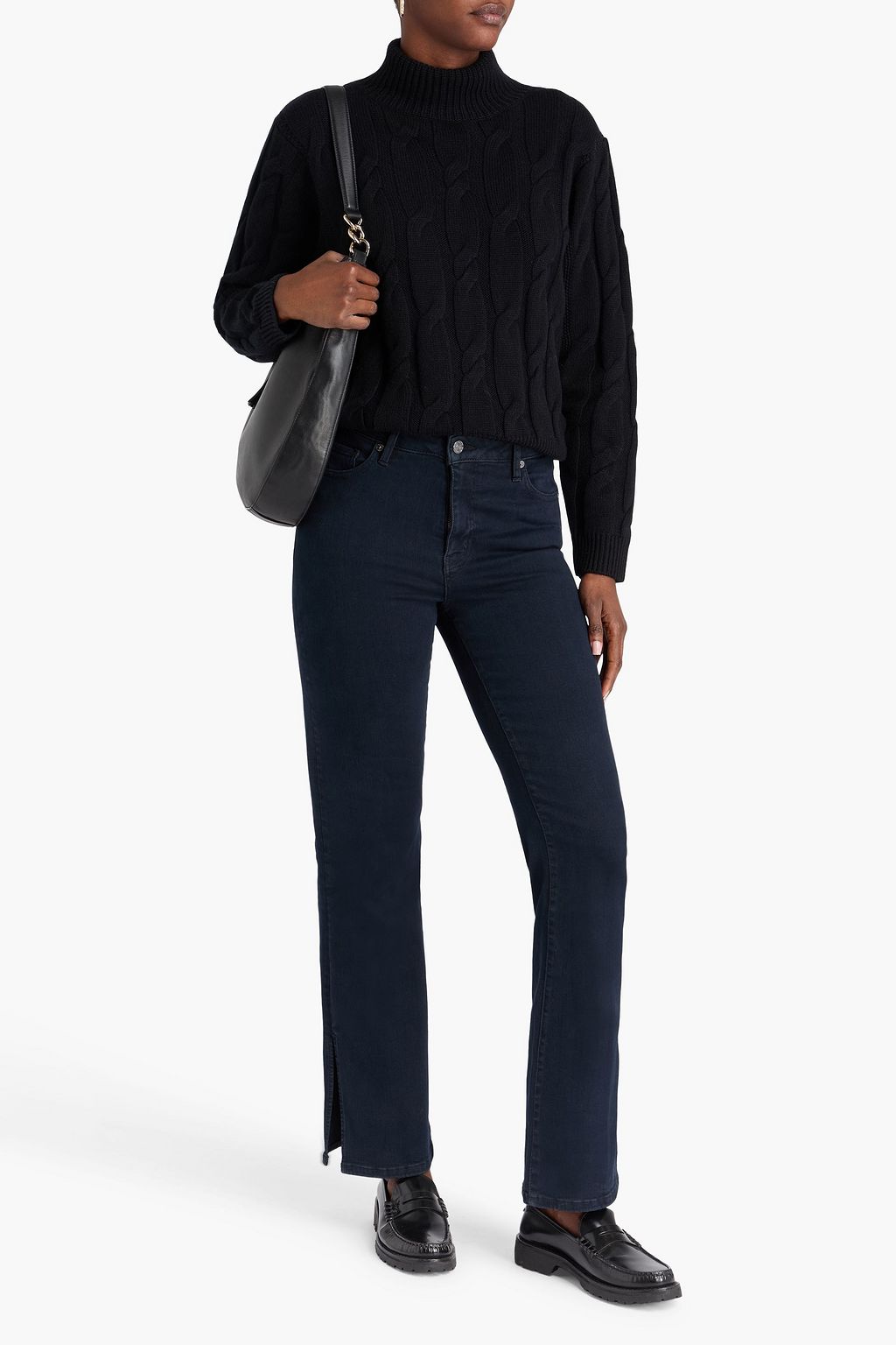 FRAME Le Mini Boot high-rise bootcut jeans