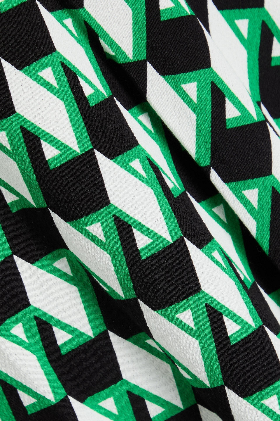 Diane Von Furstenberg Jemma Printed Crepe Midi Dress In Green