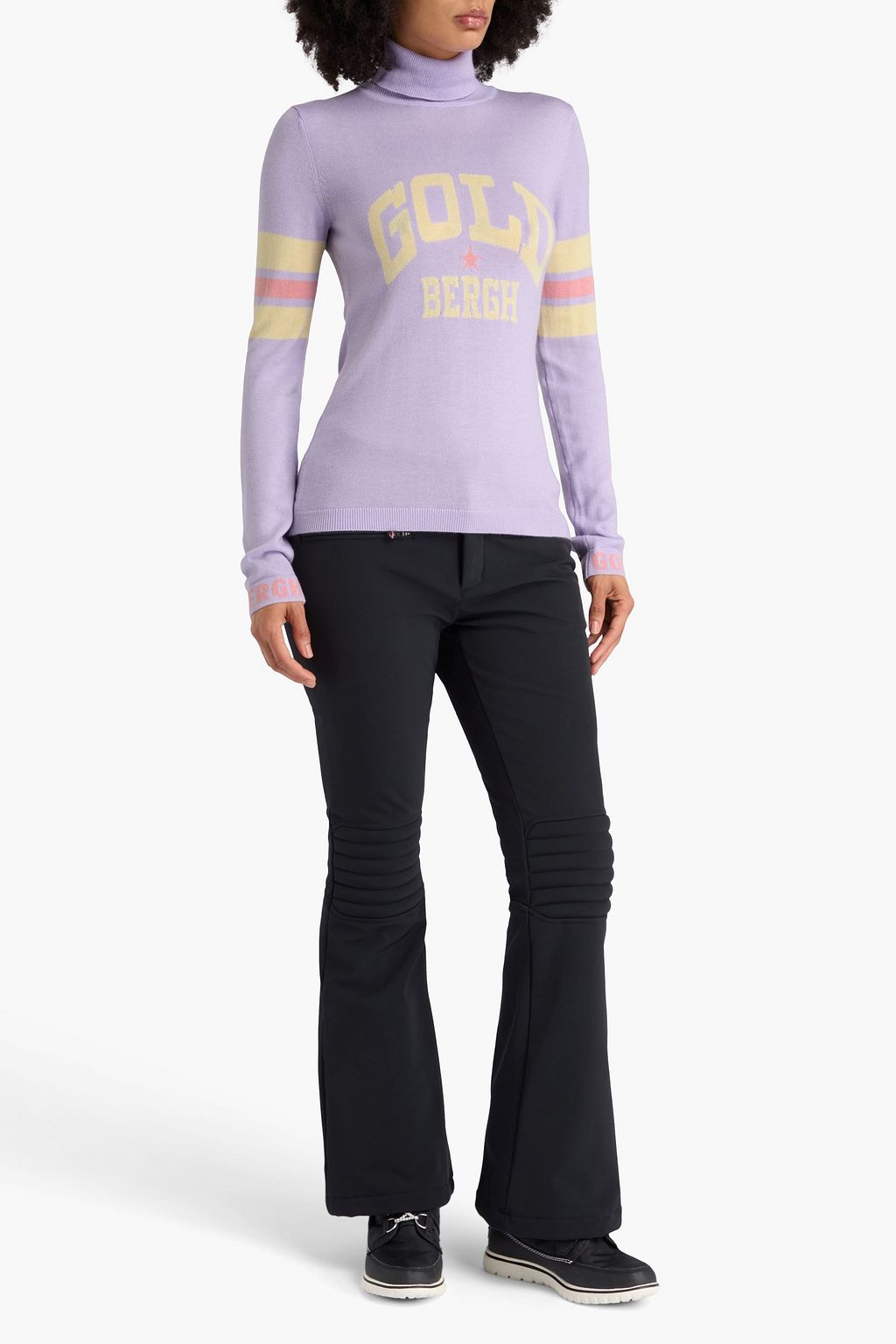 GOLDBERGH Intarsia and jacquard-knit turtleneck sweater
