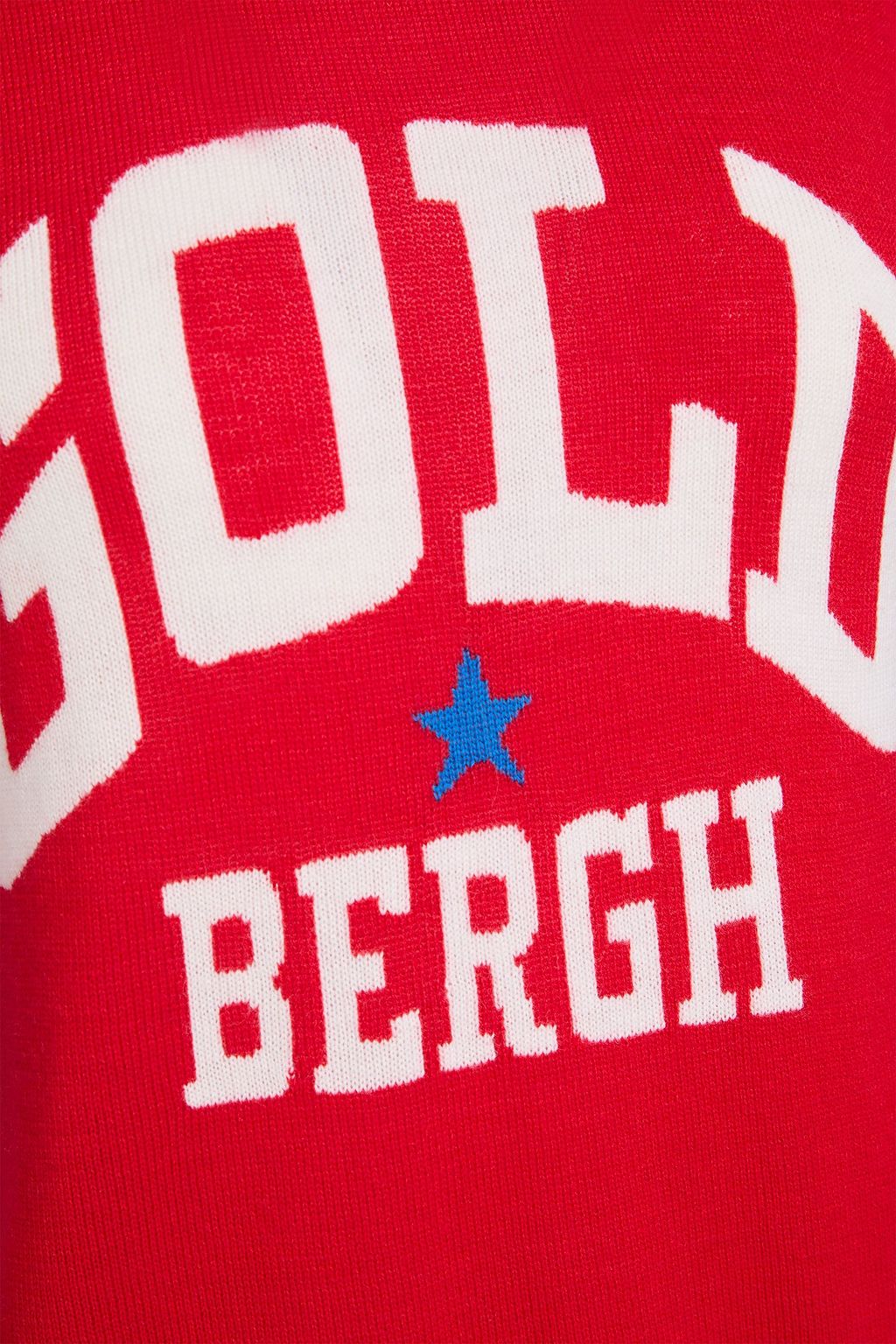 GOLDBERGH كنزة رياضية بياقة عالية من نسيج مضّلع ومحبوك بالجاكار وبحبكة إنتارسيا