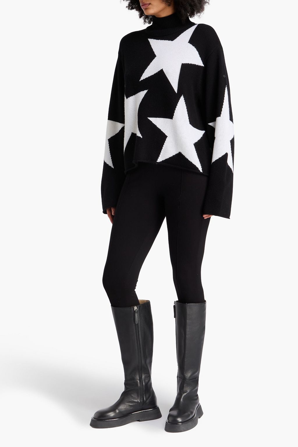 GOLDBERGH Rising Star intarsia turtleneck sweater