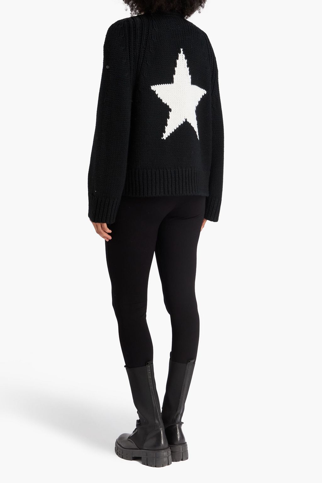 GOLDBERGH Jolie intarsia wool-blend cardigan