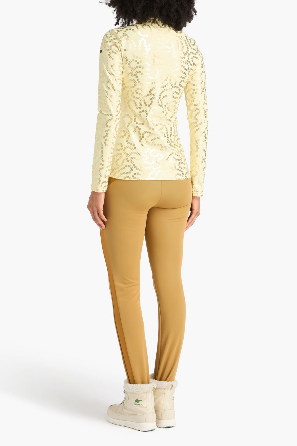 GOLDBERGH Thrill metallic printed tech-jersey base layer