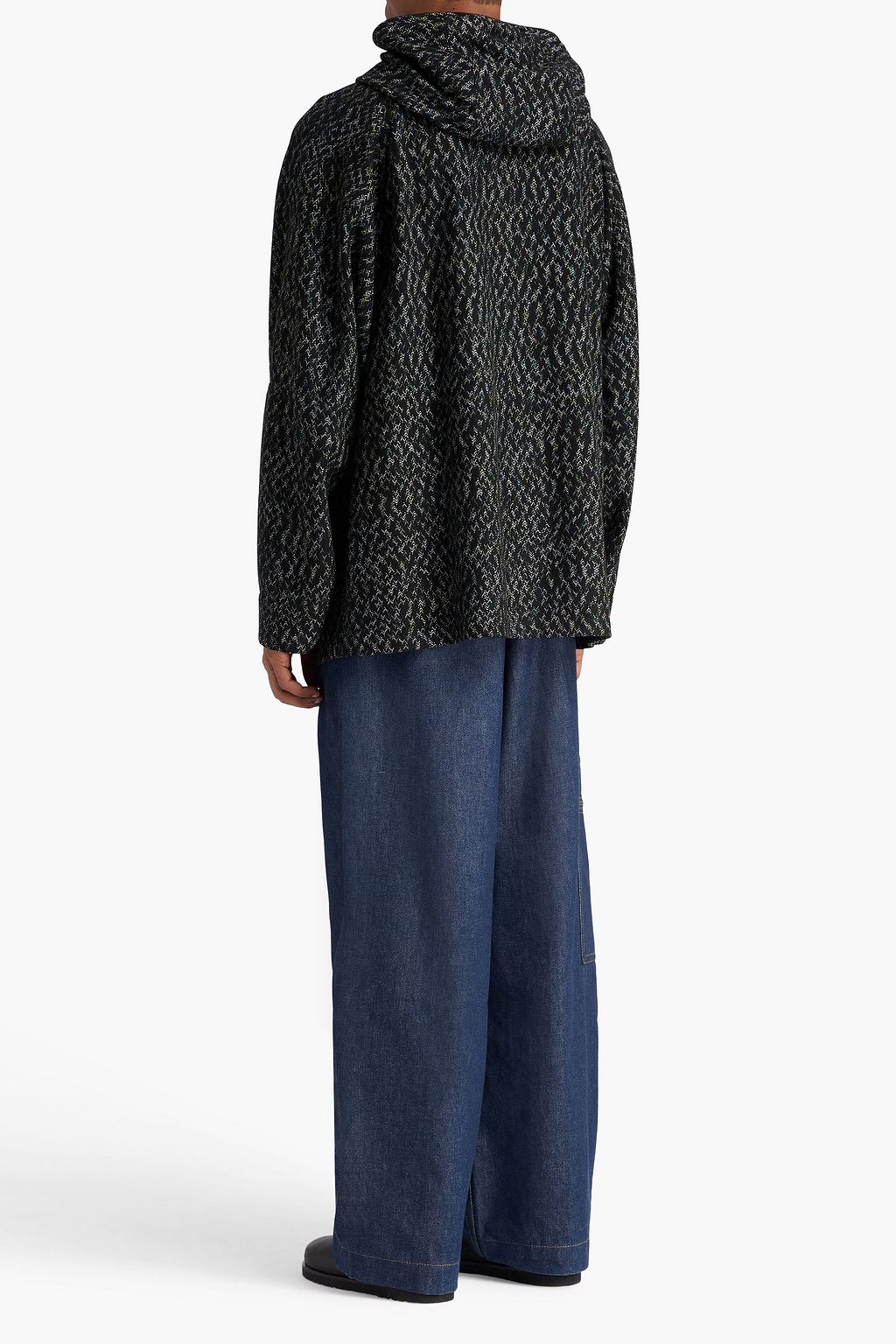 MISSONI Jacquard-knit cotton-blend hooded jacket