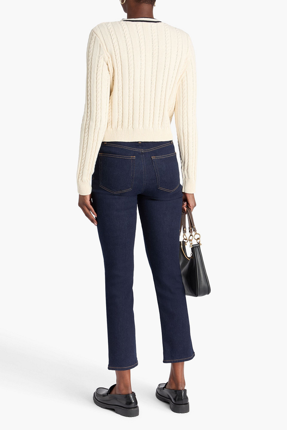 Frame Le Sleek Straight High-rise Straight-leg Jeans In Blue