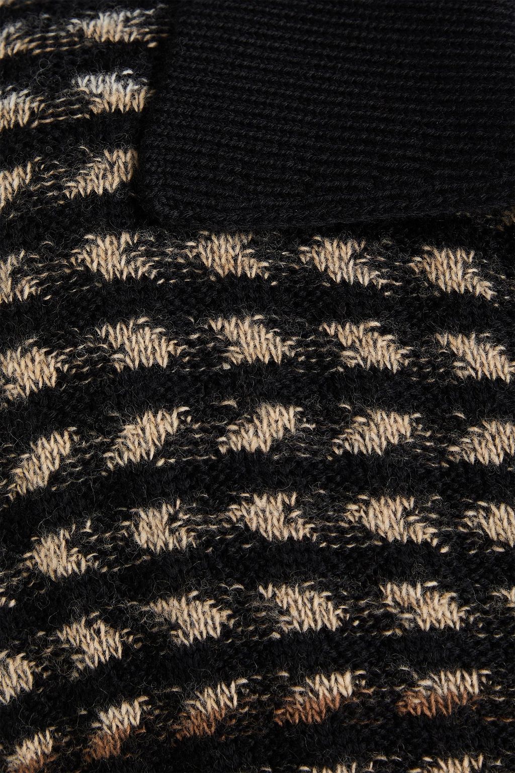 MISSONI Dégradé jacquard-knit wool polo sweater