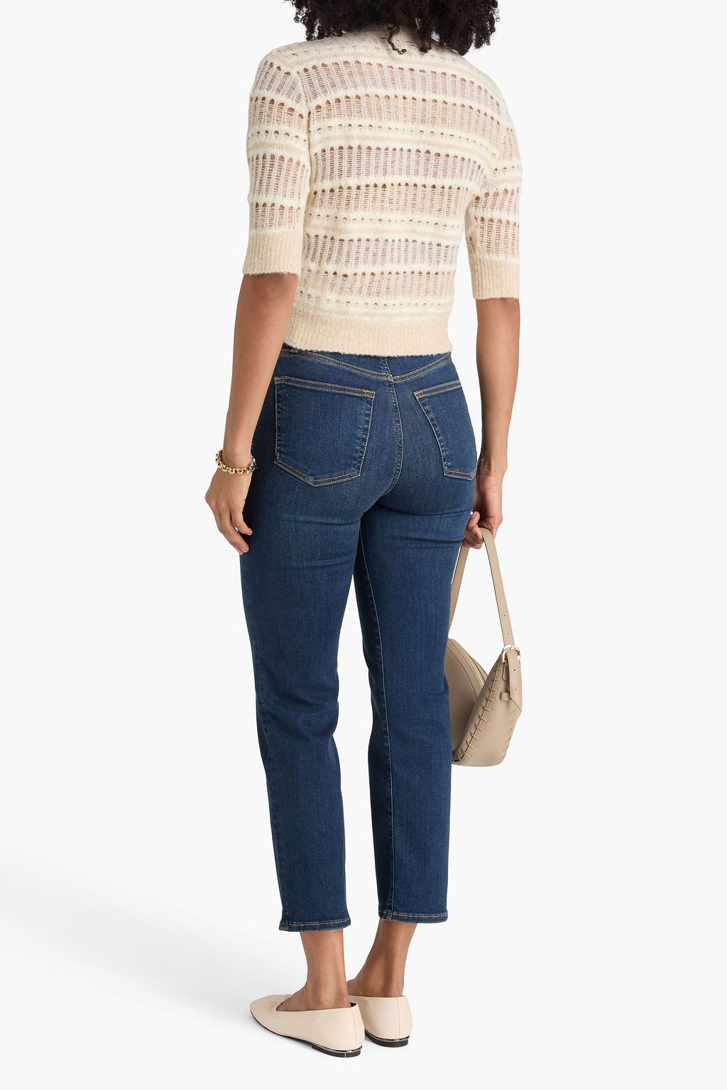 FRAME Le Sleek Straight high-rise straight-leg jeans
