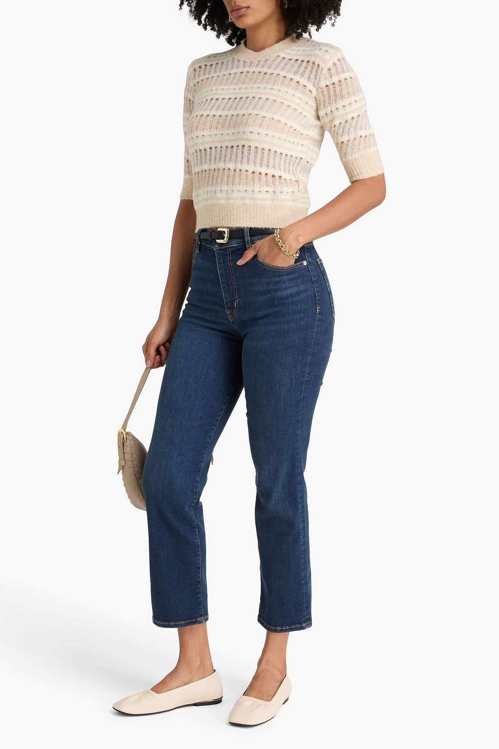 FRAME Le Sleek Straight high-rise straight-leg jeans