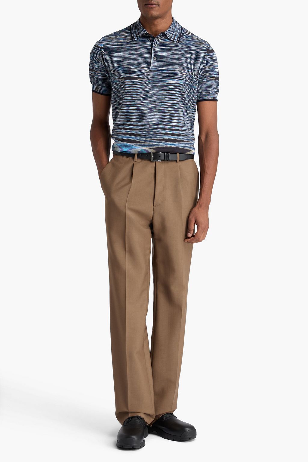 MISSONI Space-dyed cotton polo shirt