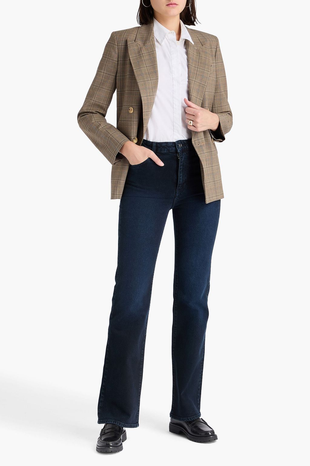 FRAME The Arrow high-rise bootcut jeans