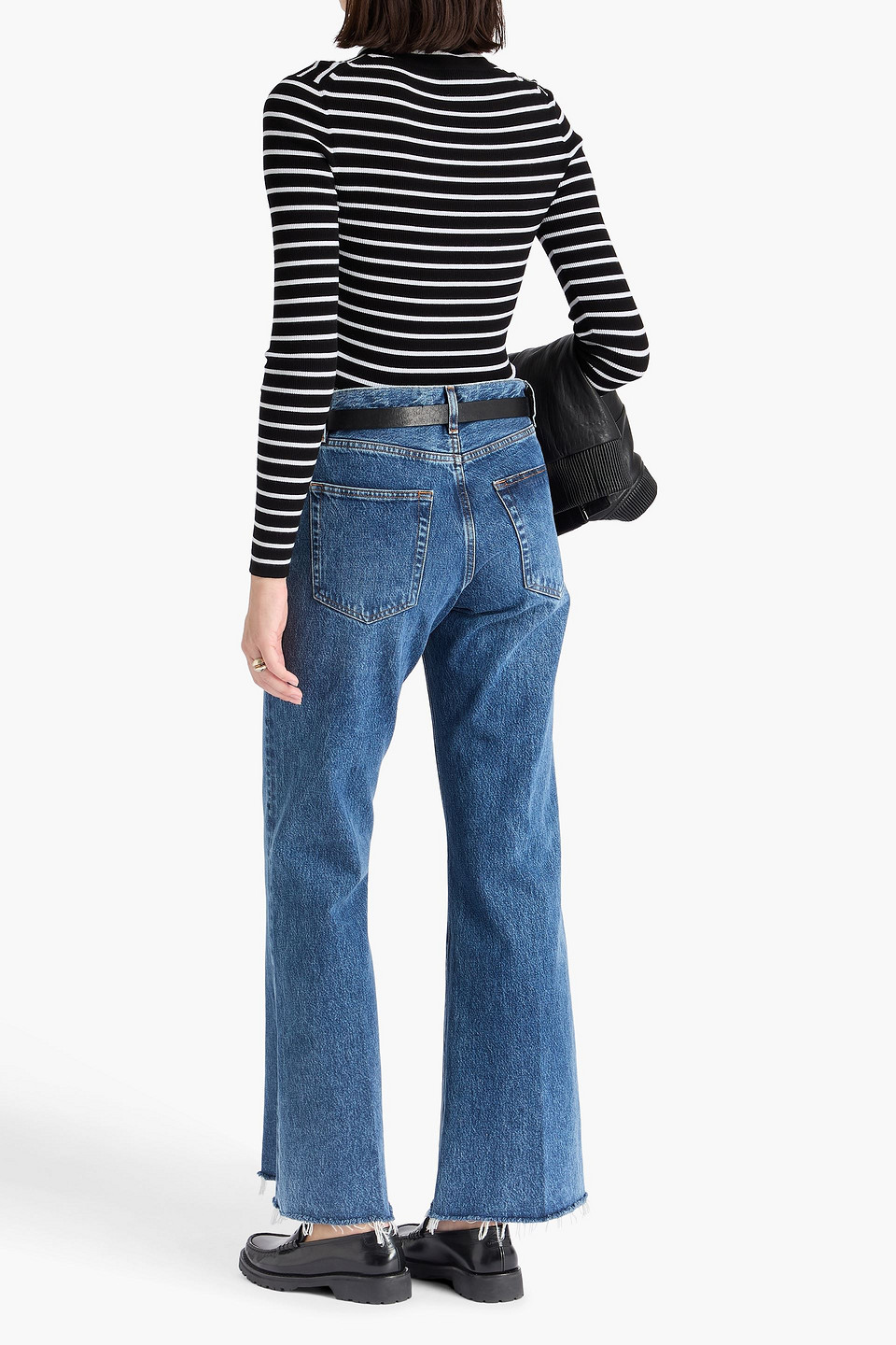  Frame - The Lax Mid-rise Flared Jeans - Blue - 33 