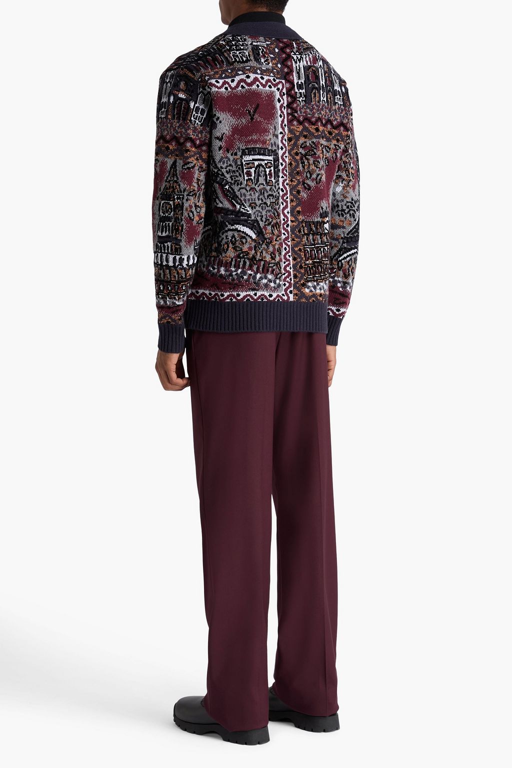 MISSONI Jacquard-knit wool-blend cardigan