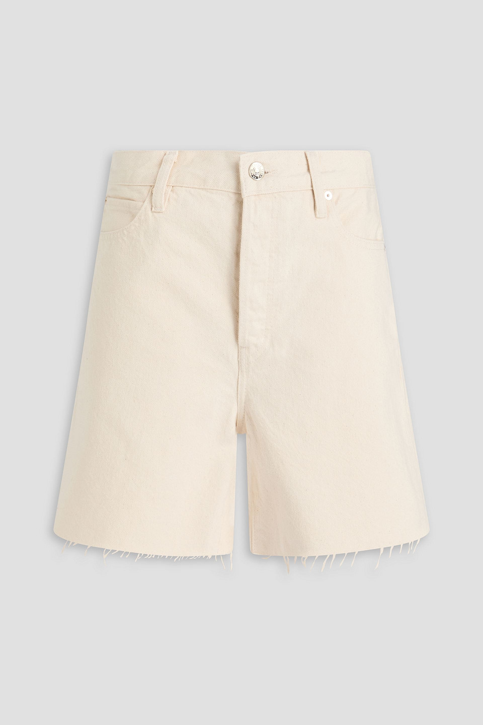 frame - the timeless denim shorts - white - 28