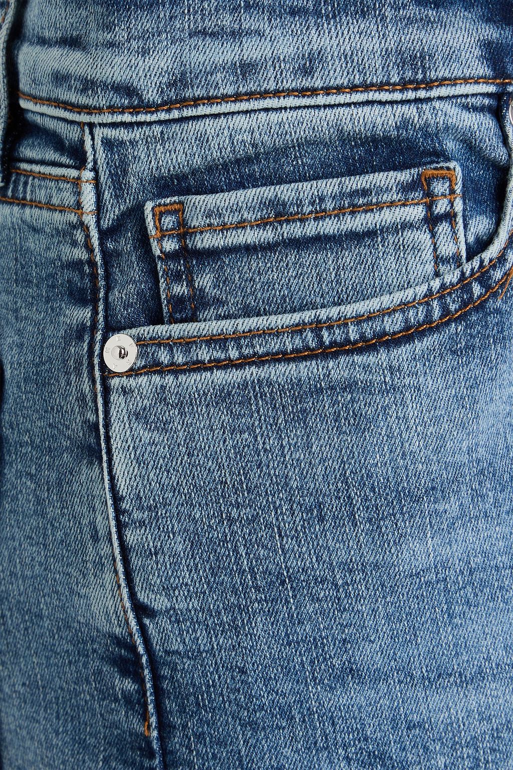 FRAME Le Palazzo Crop high-rise wide-leg jeans