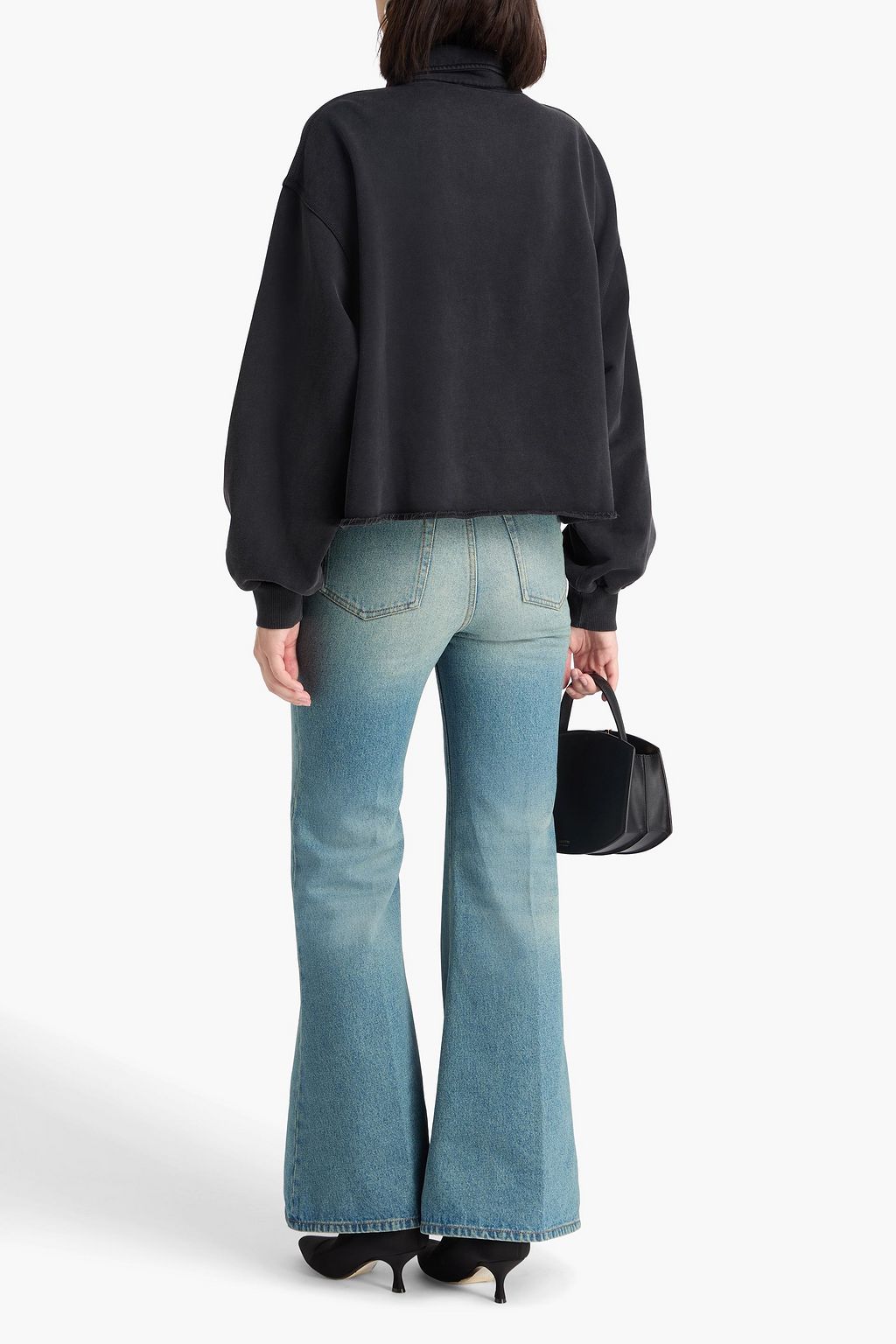 VICTORIA BECKHAM French cotton-terry sweatshirt