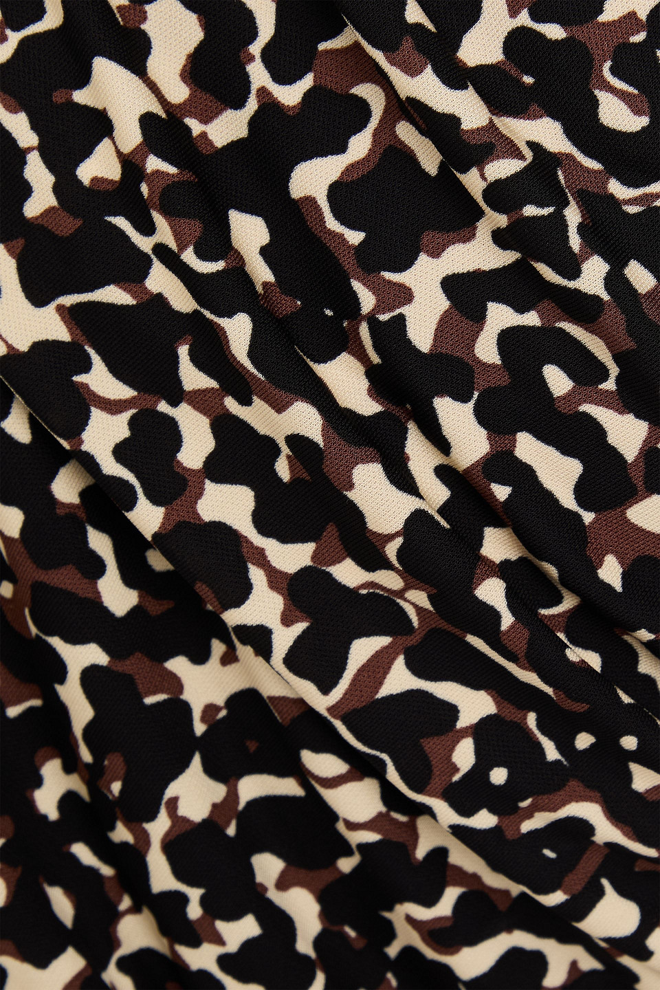 Diane Von Furstenberg Agustin Off-the-shoulder Ruched Leopard-print Crepe Midi Dress In Multi