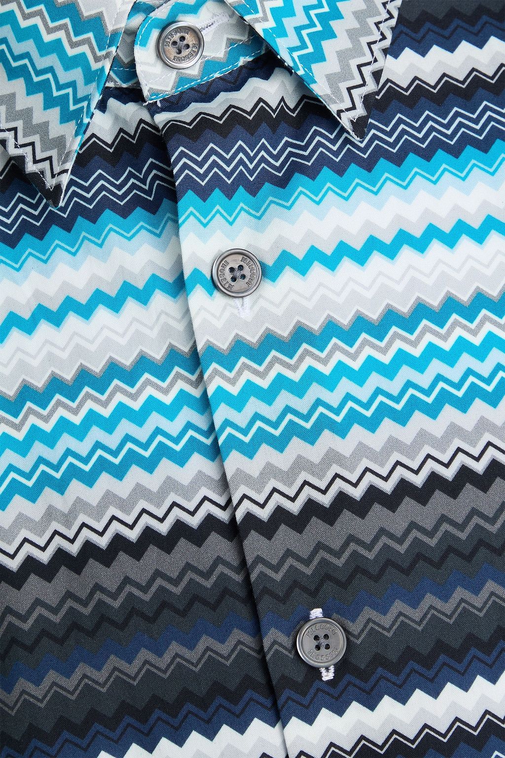MISSONI Printed cotton-poplin shirt