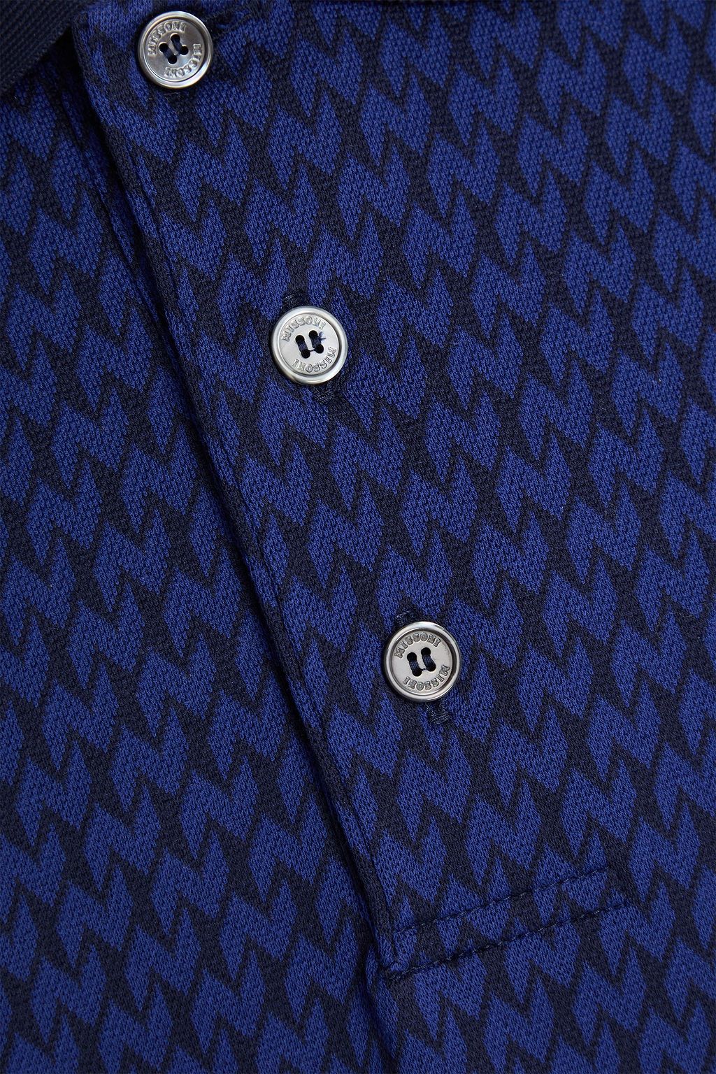 MISSONI Printed cotton-piqué polo shirt