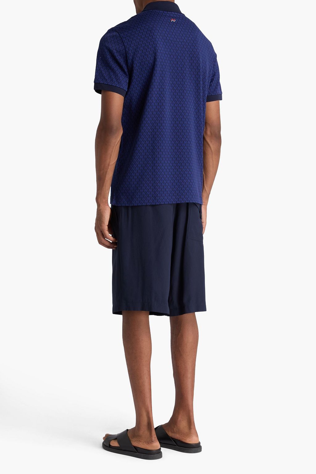 MISSONI Printed cotton-piqué polo shirt