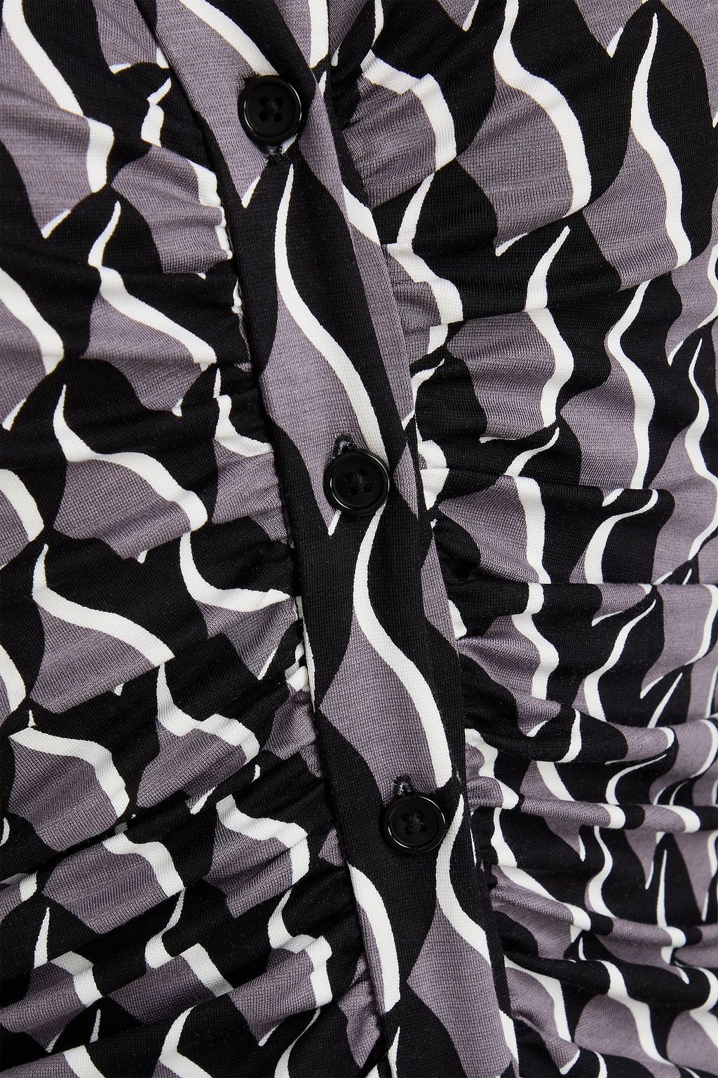 DIANE VON FURSTENBERG Sheska ruched printed jersey dress