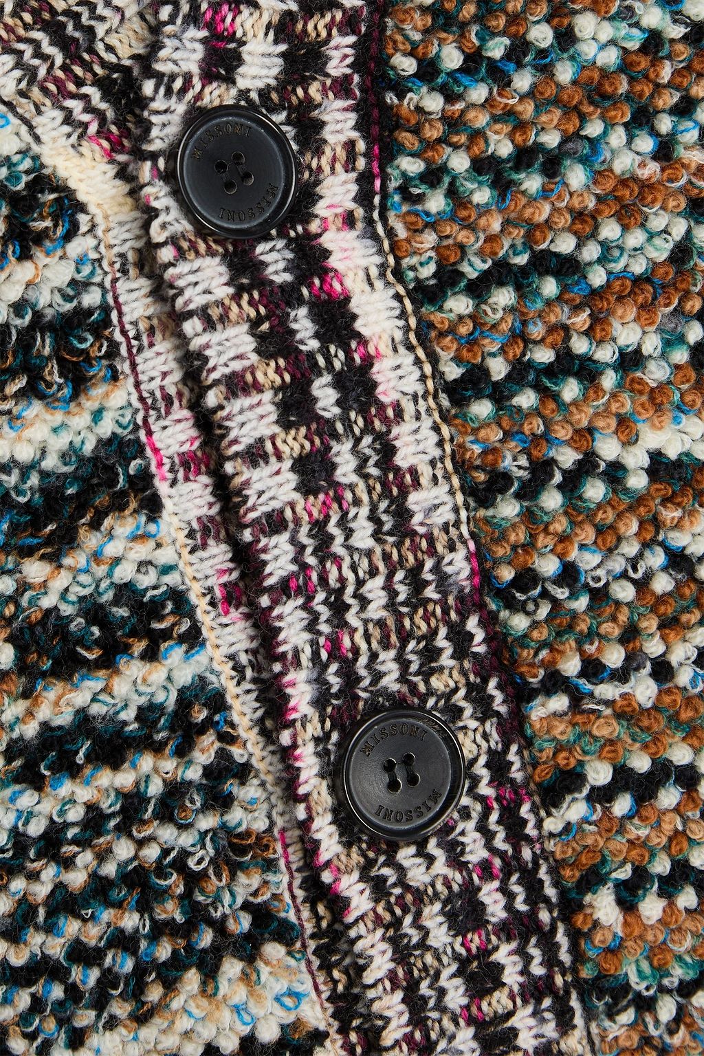 MISSONI Bouclé-knit wool cardigan