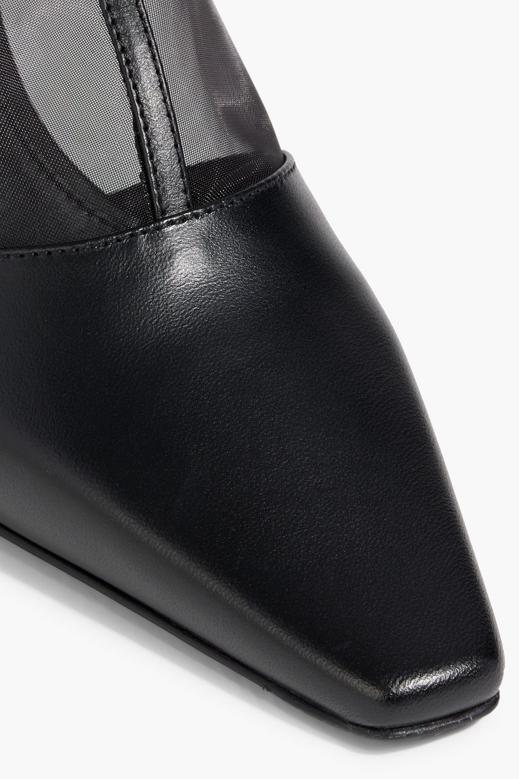 TOTEME The T-Strap mesh and leather pumps