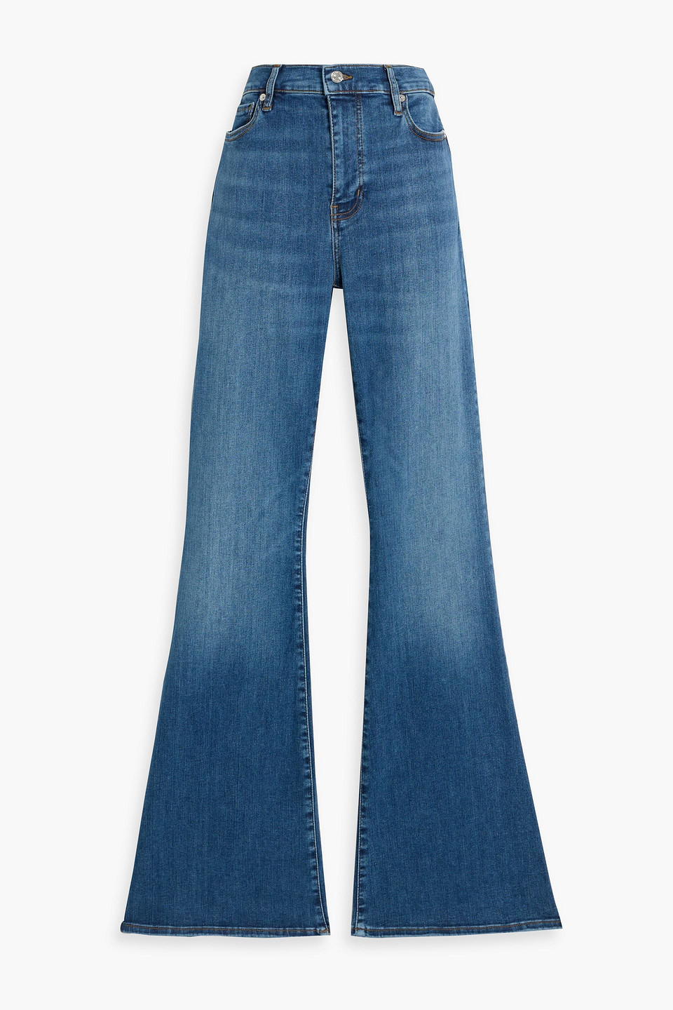 Frame Le High Flare High-rise Flared Jeans In Blue