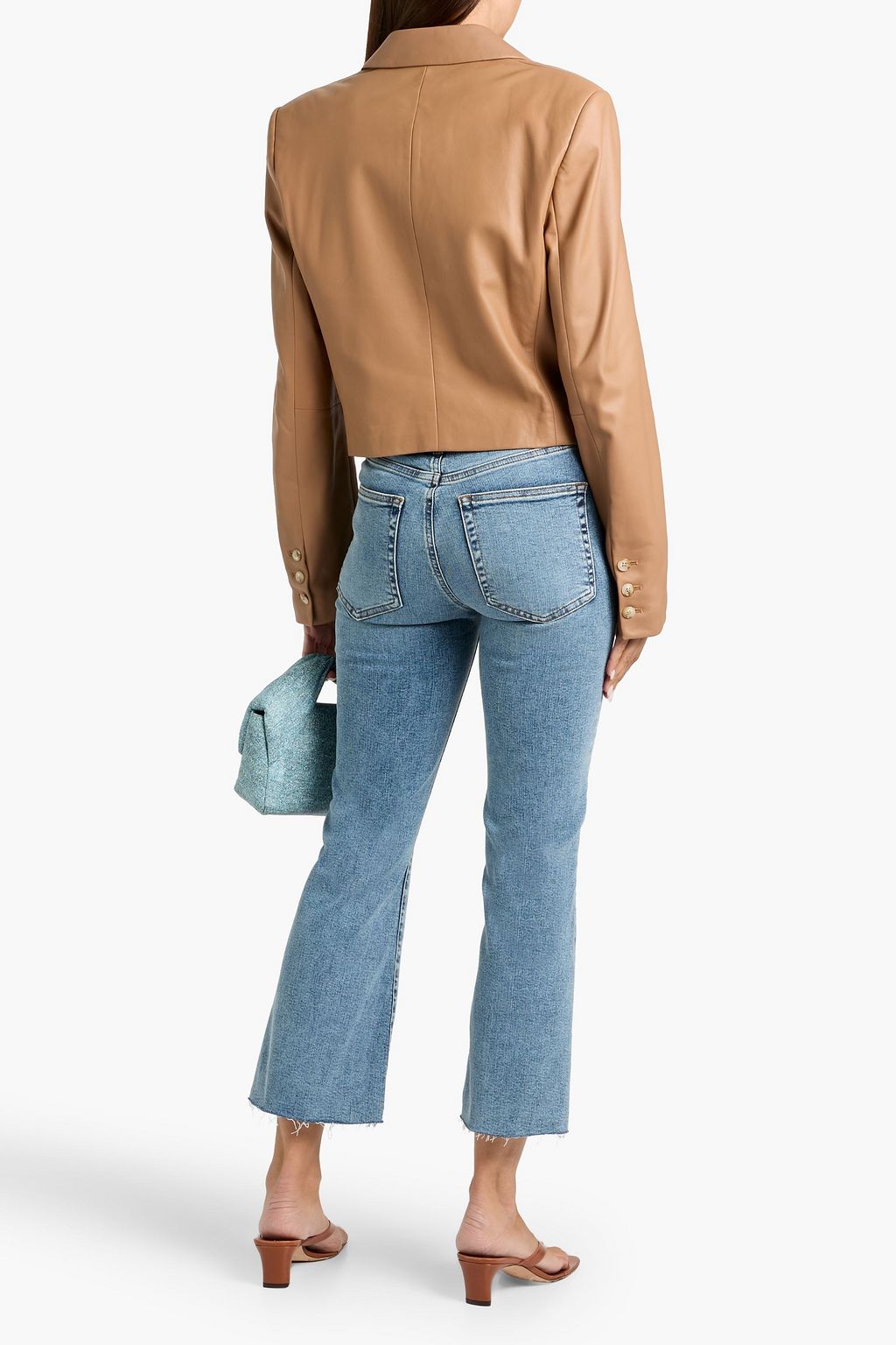 FRAME Le Crop Mini Boot high-rise bootcut jeans